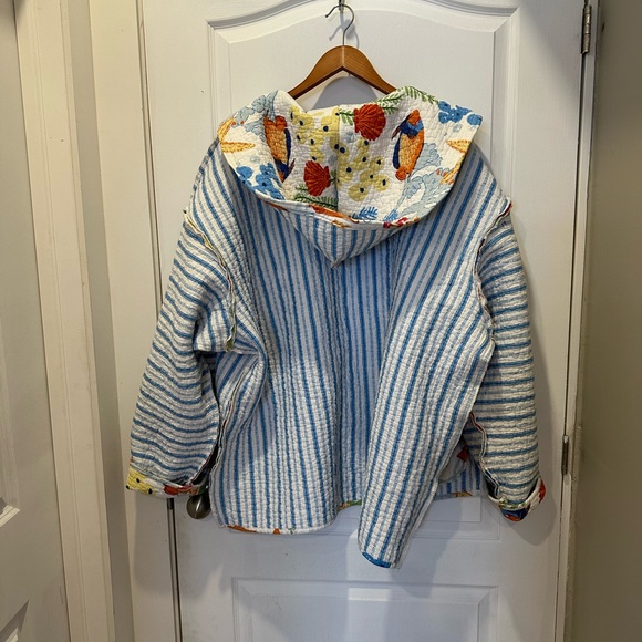 Handmade Colorful Quilted Women's Jacket - Picture 10 of 11